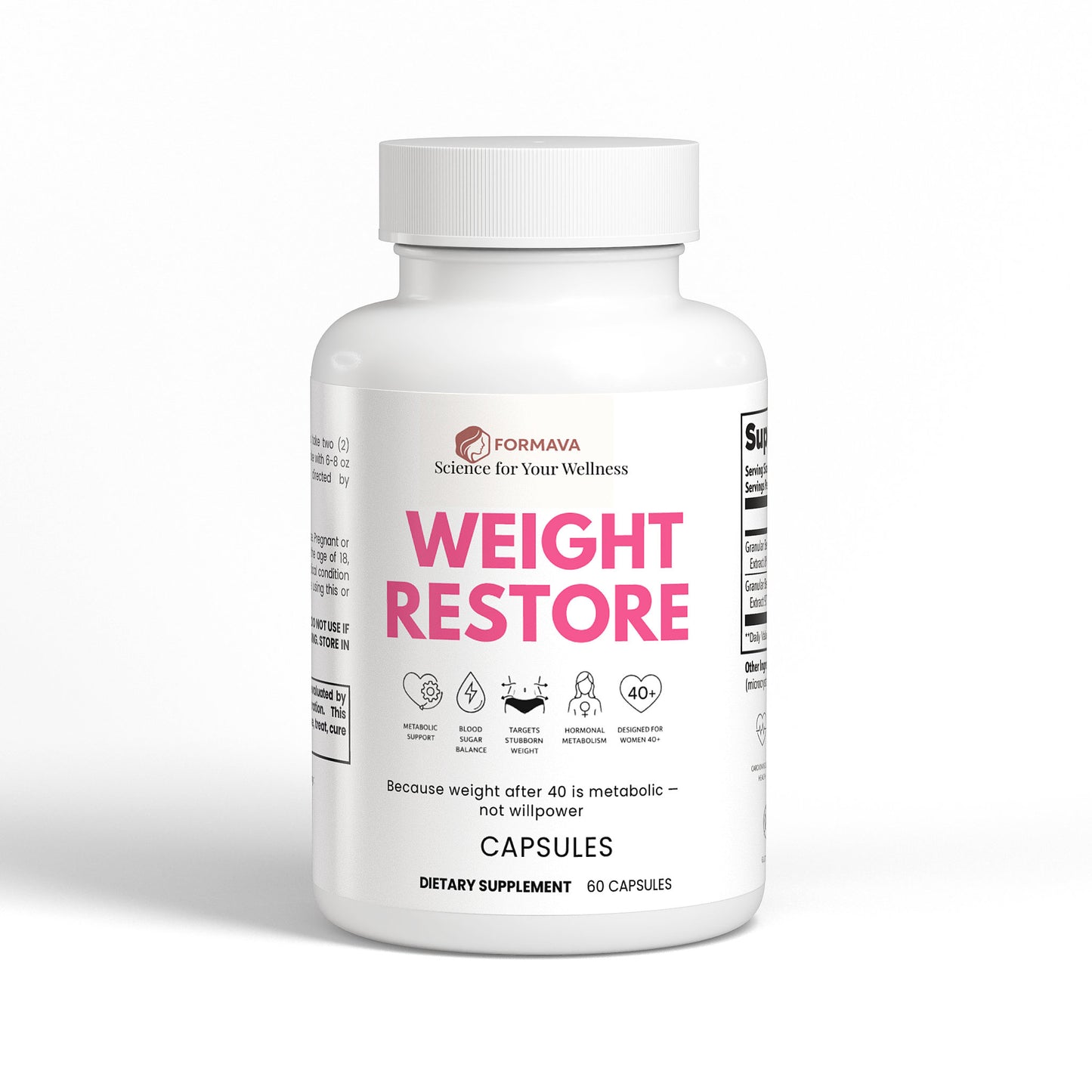 WEIGHT RESTORE - Metabolic Balance & Weight Control for Women 40+