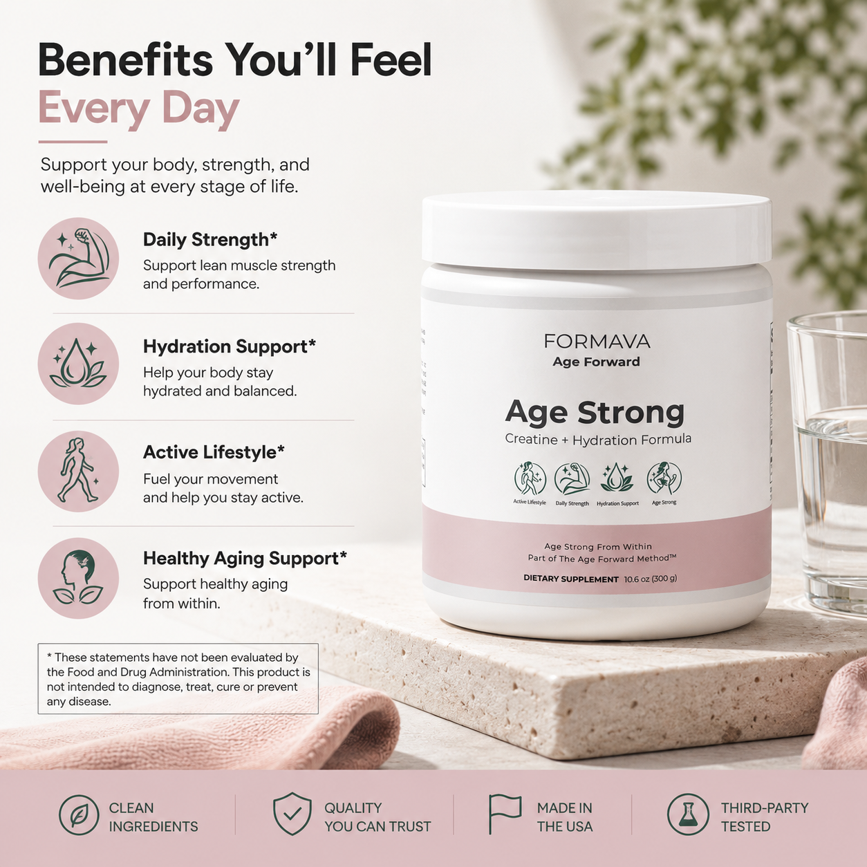 Age Strong™ | Creatine + Hydration Formula | FORMAVA